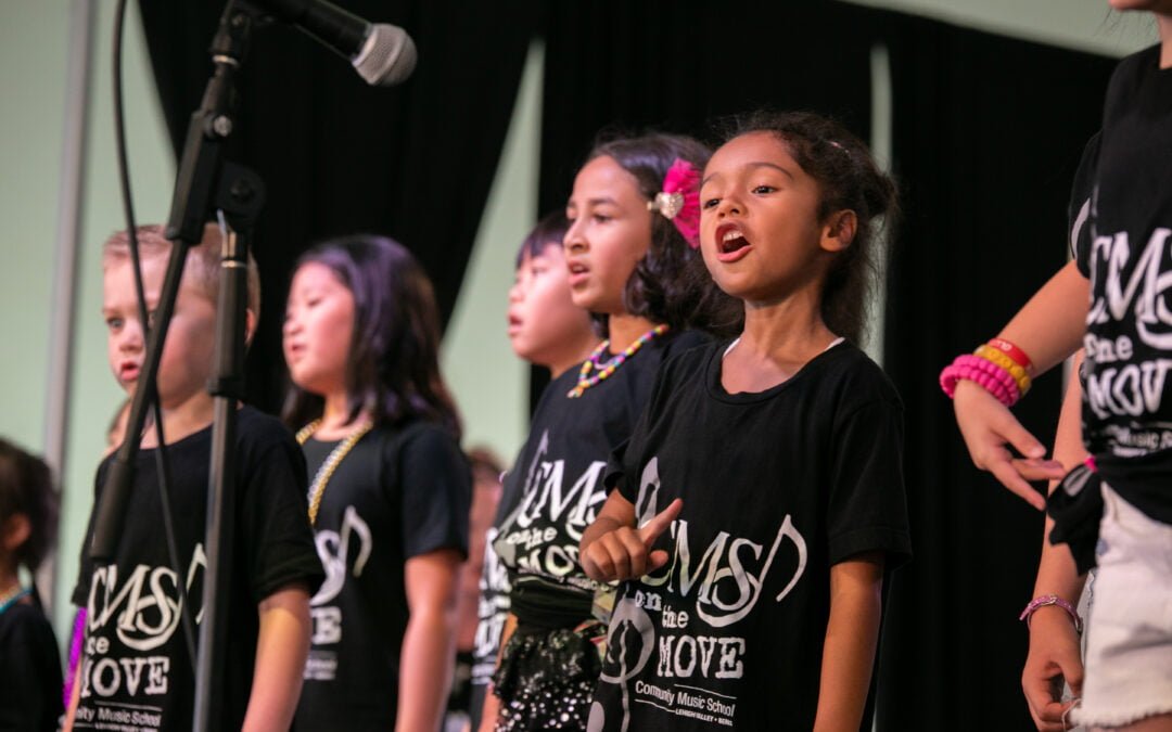 Photo of CMS kids choir students performing at Musikfest