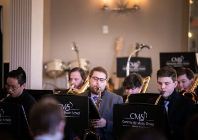 CMS Big Band performs during the Faculty-Student Recital, Feb 2020
