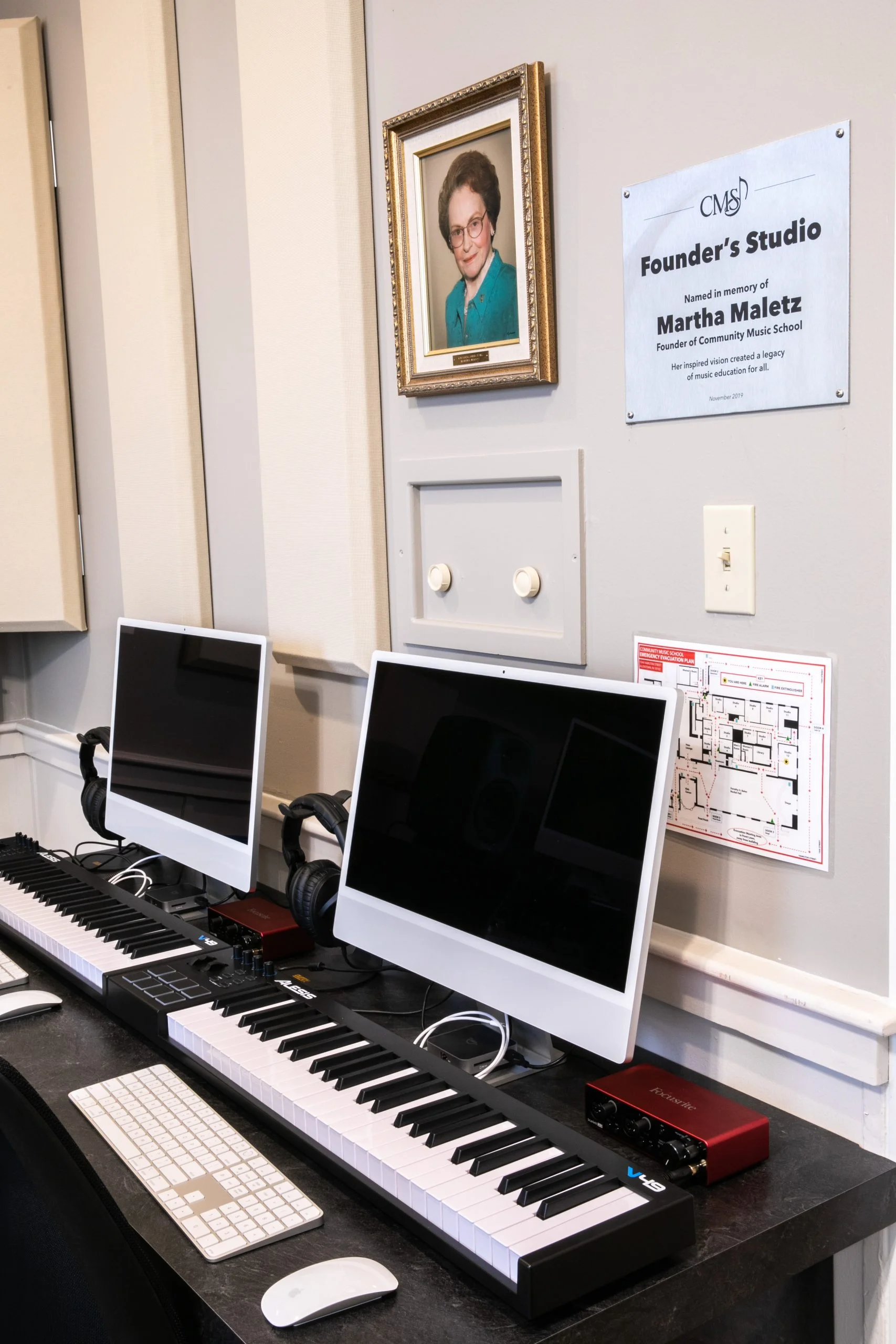 The Founders Recording Studio, The Presser Recording Studio at Community Music School, Allentown, PA