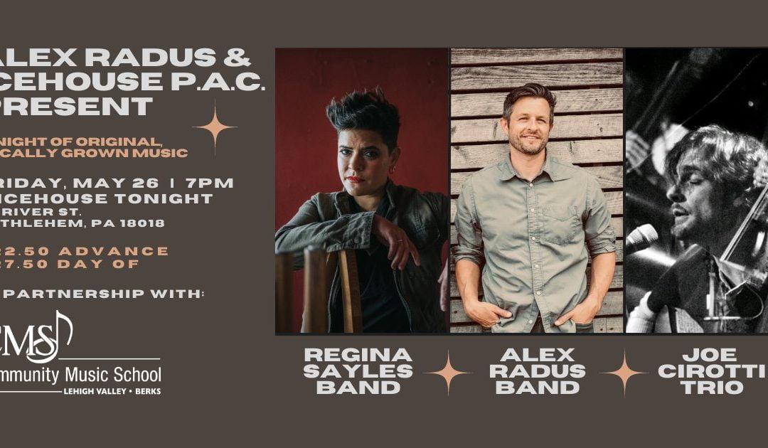 Alex Radus Concert at Ice House, Donations for CMS – Fri, May 26, 2023