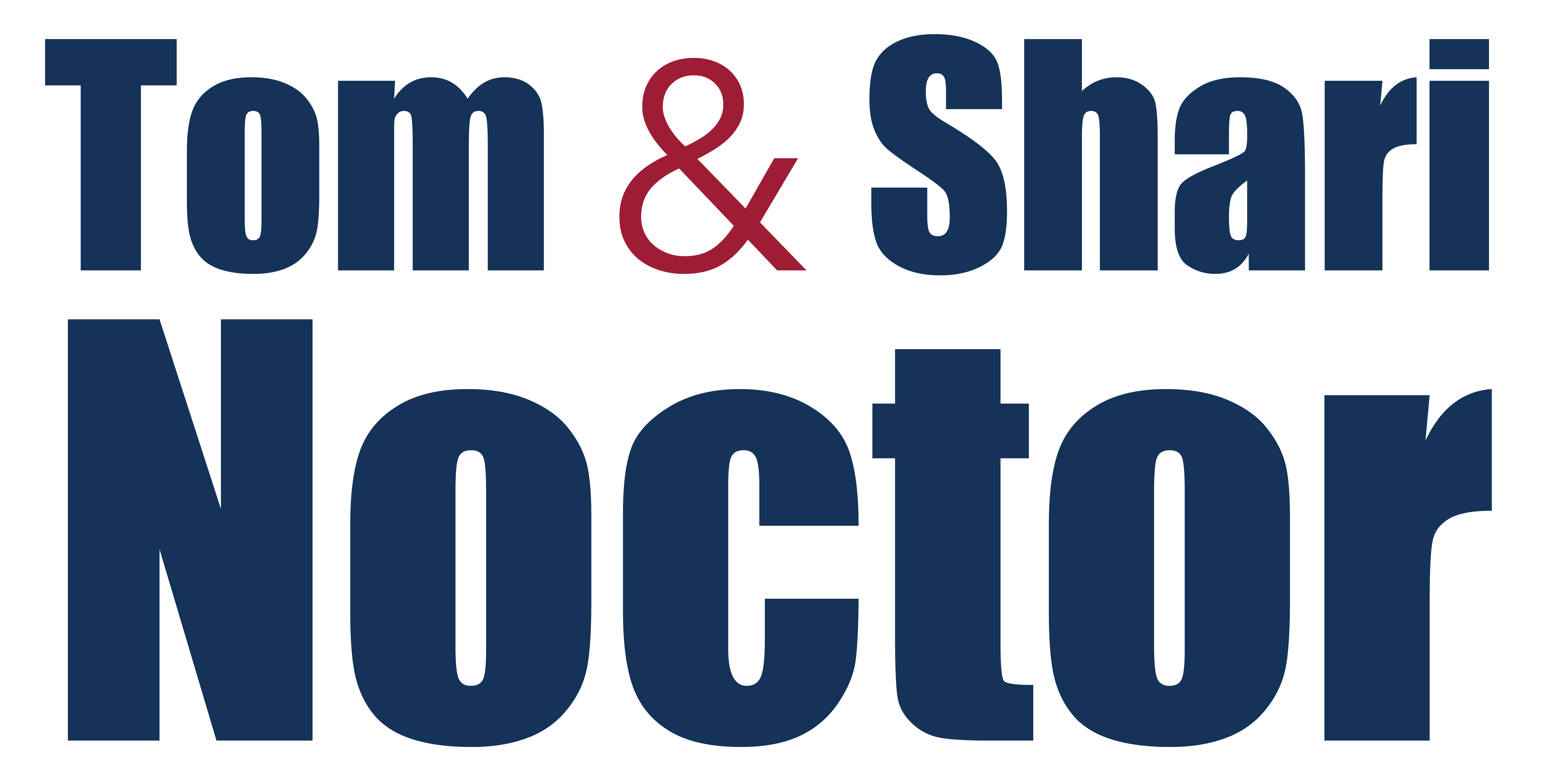 Tom & Shari Noctor Logo-Red-Blue