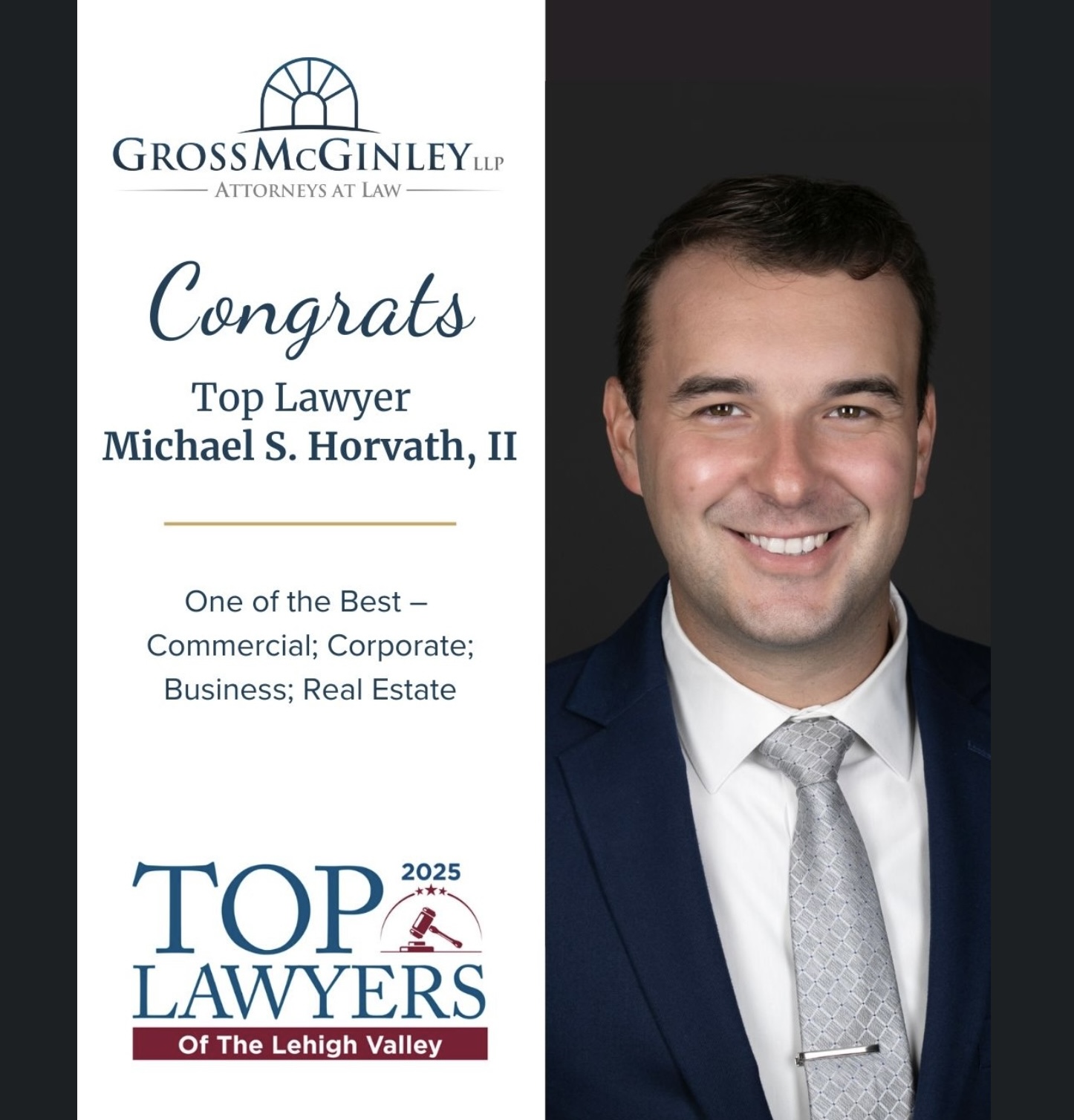 Michael Horvath voted Top Lawyer of the Lehigh Valley Michael Horvath voted Top Lawyer of the Lehigh Valley