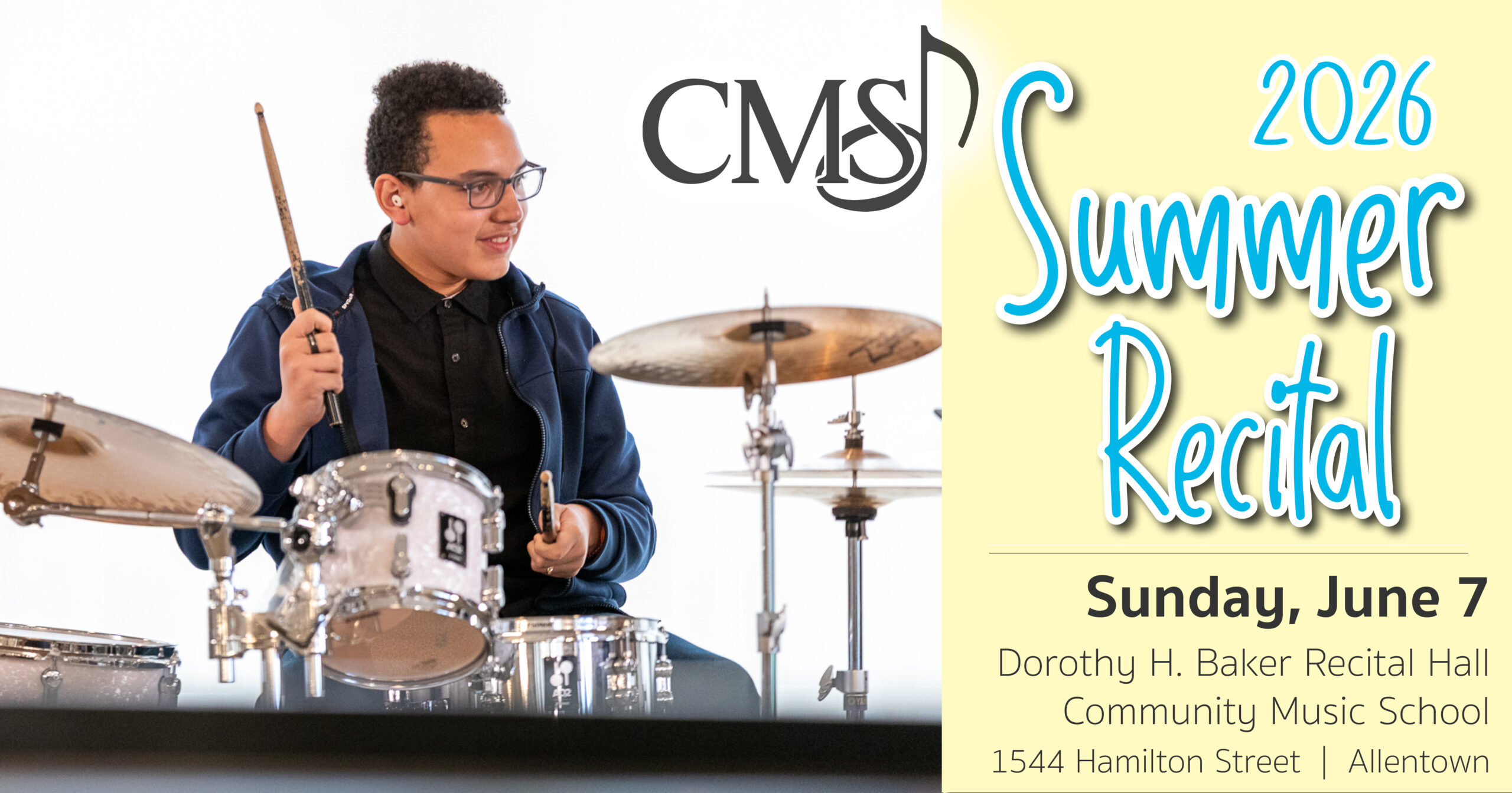 SUMMER RECITAL – SUN, JUN 7, 2026 - Community Music School